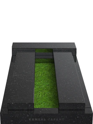 Плита из гранита для стильного благоустройства могилы 